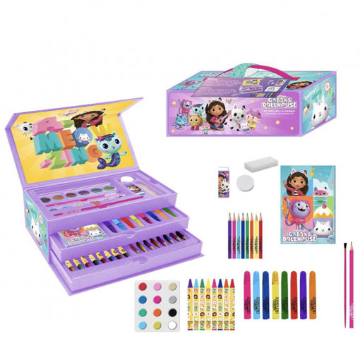 Picture of Gabbys Dollhouse Colouring Case with Drawer